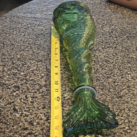 60S MCM EMPOLI RARE GREEN FISH CHIANTI BARDI LIQUOR GENIE BOTTLES /STOPPERS 15+” - Picture 14 of 16